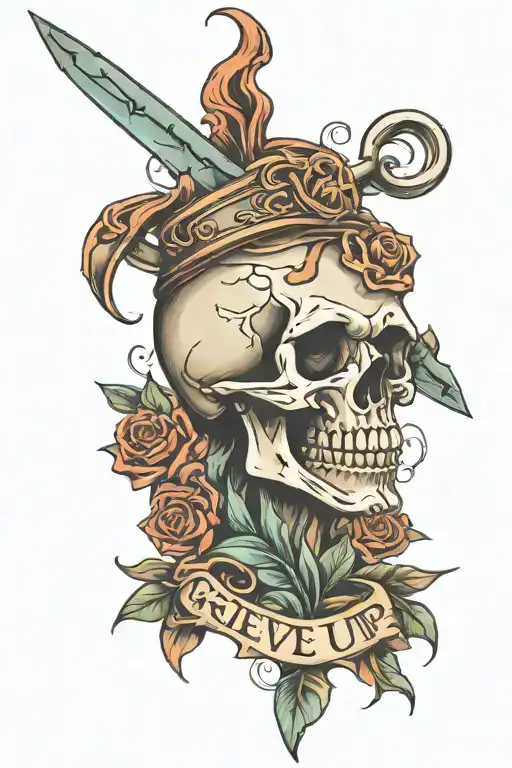 Skull And Never Give Up