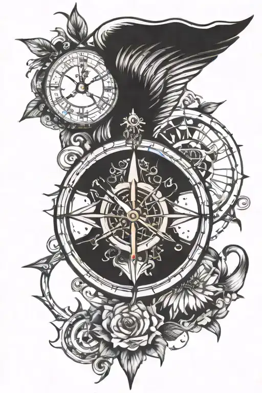 Compass And Clock