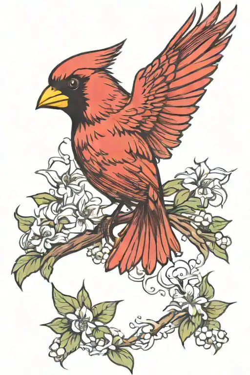 Cardinal Flying