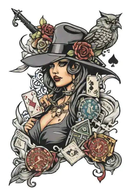 Gangster Fem Gambling Themed