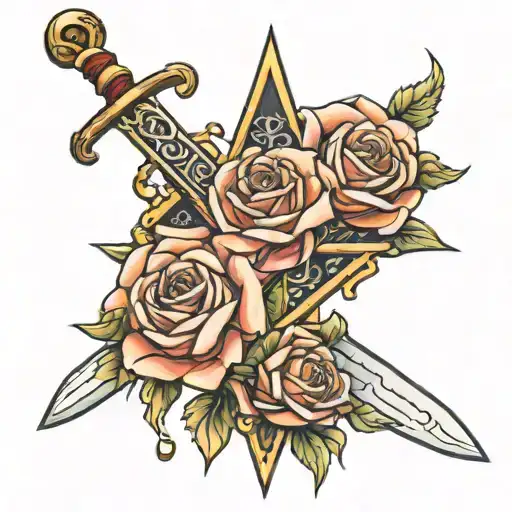 Rose And Sword Making Cross