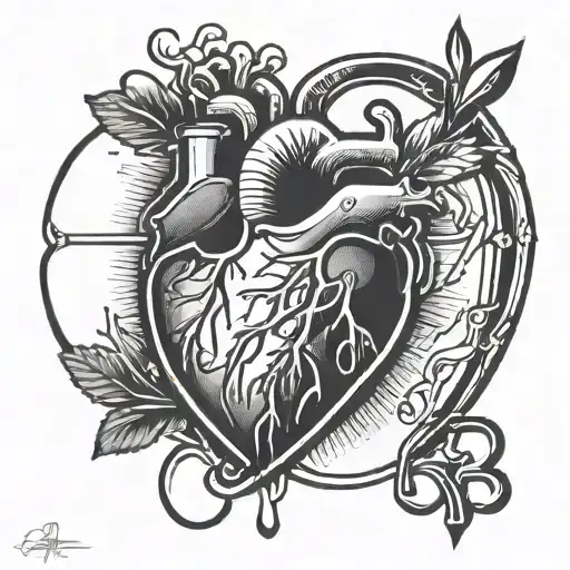 Heart With Heartbeat Line 118 Time And Signature