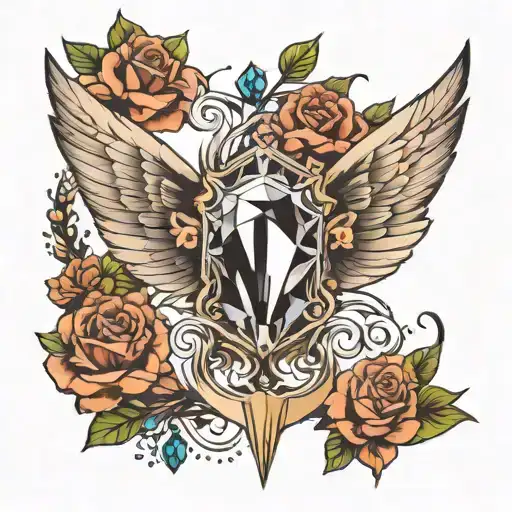 Sternum Wings And Diamond