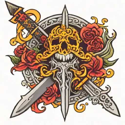 Sword Percing Though Mouth