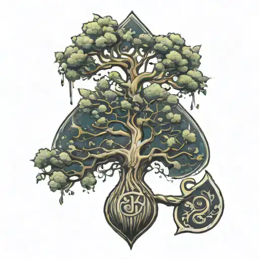 Tree Shaped Like Spade