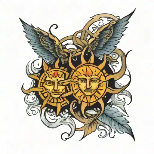 Two Masculine Suns To Honour Children