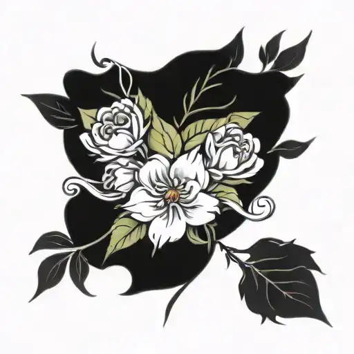 Flower Bouquet Fine Line