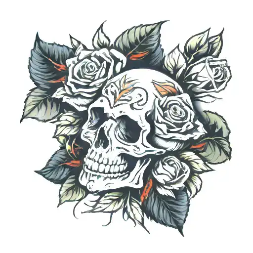 Skull And Roses