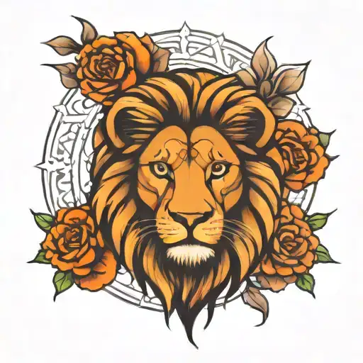 Lion Mandala Inspired