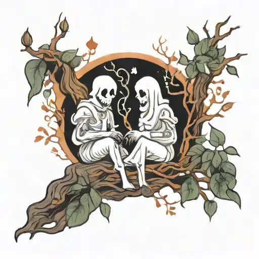 My Beloved Ghost And Me Sitting In A Tree Dying