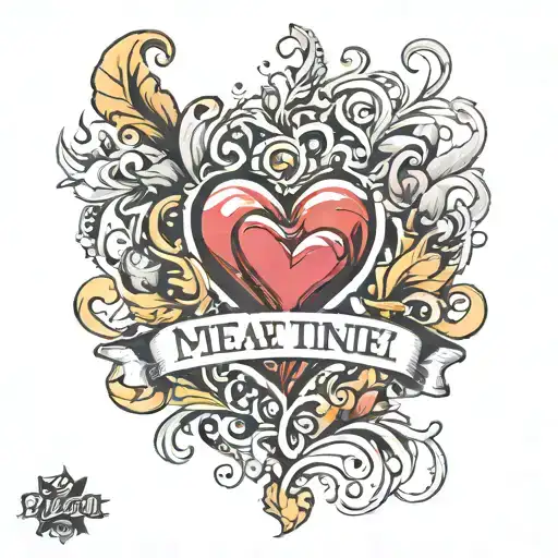 Heart With Crystal Name Written