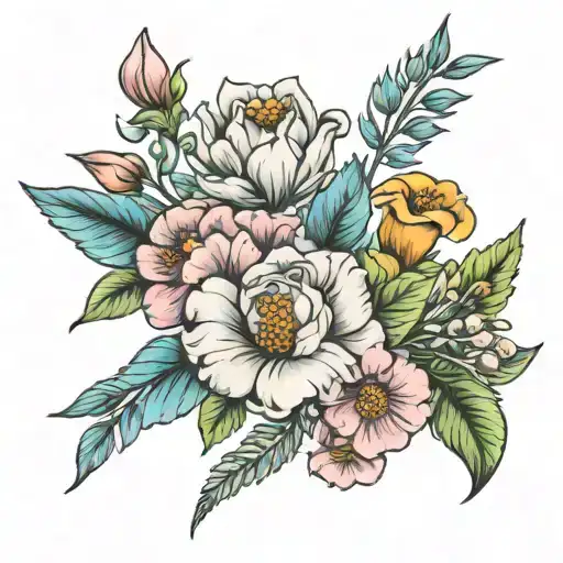 Birth Flower Bouquet