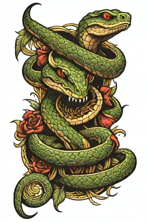 Snake And Dagger