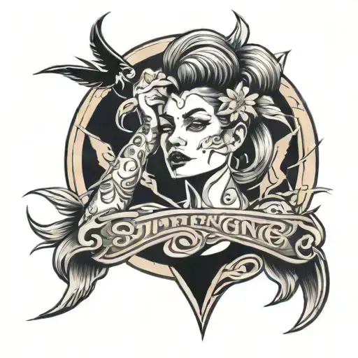 Woman Representing Strength