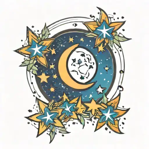 Moon And Stars