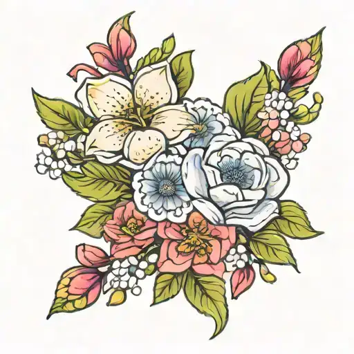 Birth Flower Bouquet