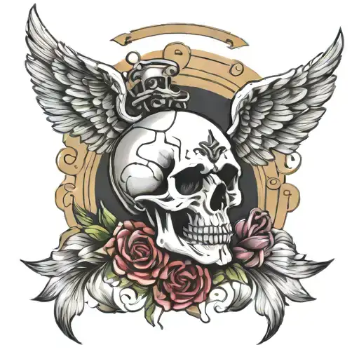 Skull And Angel