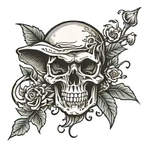 Mushrooms Skull Blunt