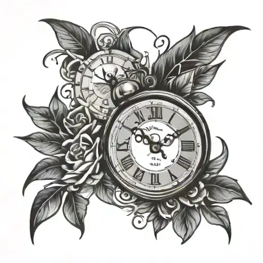 Clock And Inscription 03038