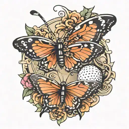 Butterfly And Golf