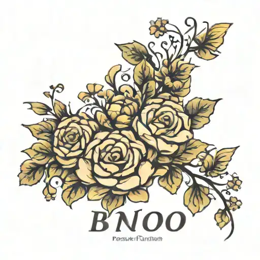 Blow Flowers Surrounding With Kids Names