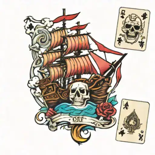 Pirate Ship & Roulette & Playing Cards