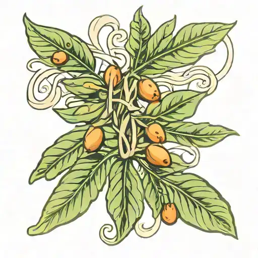 Omega Sign Olive Leaf