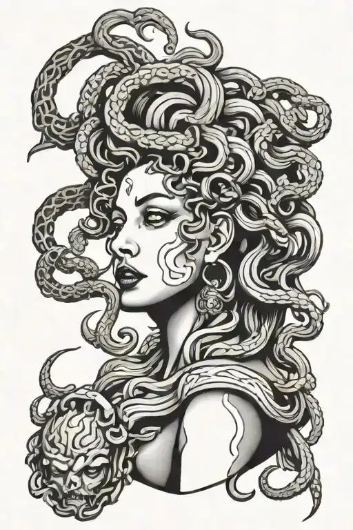 Medusa In Pain Hurt Torture