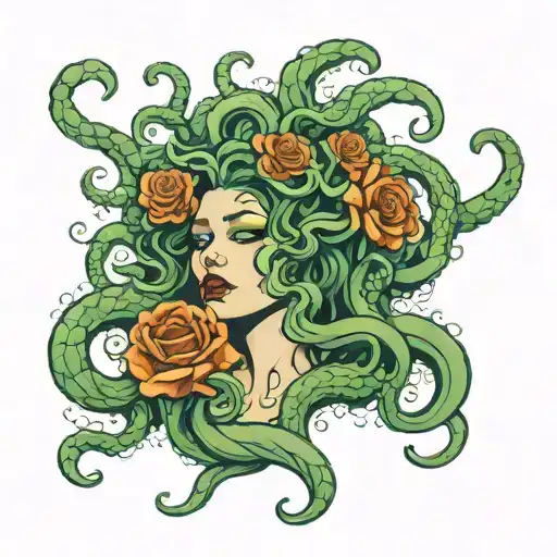 Medusa Crying Screaming In Pain Eternally Poetic
