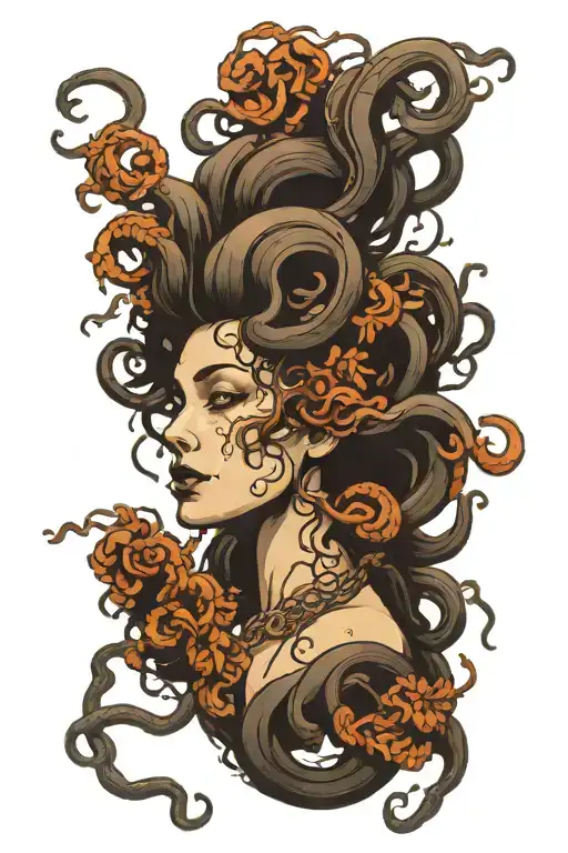 Medusa Crying In Pain Eternally Poetic Representation