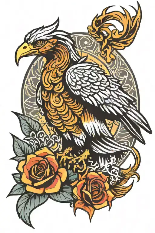 Scorpion Eagle Pheonix Wings With Crown