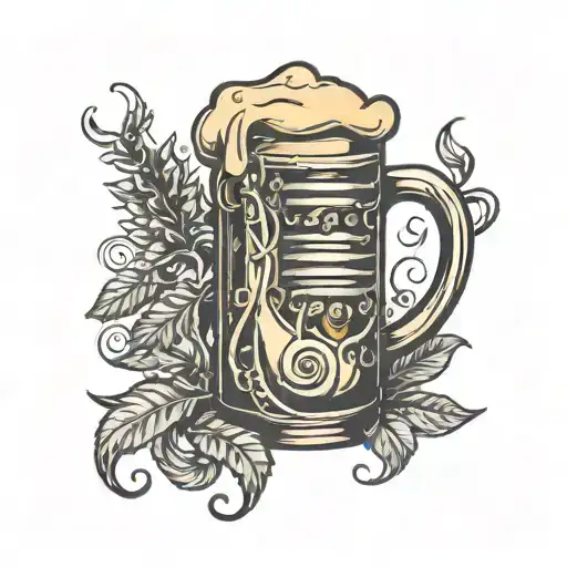 Music And Beer Mug