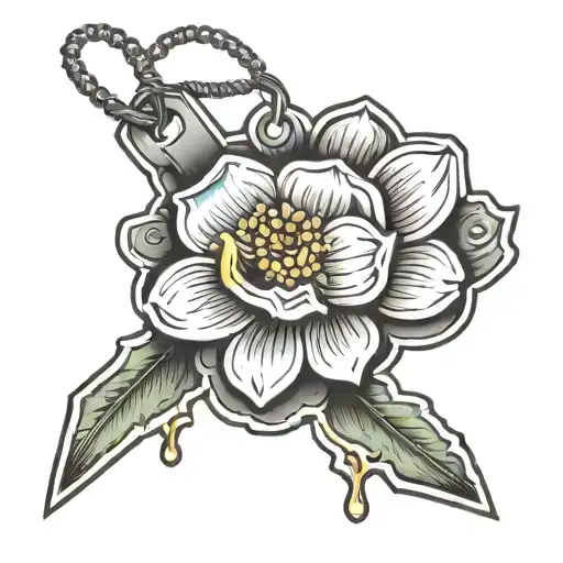 Dog Tags Flower