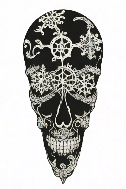 Snowflake Maori Skull