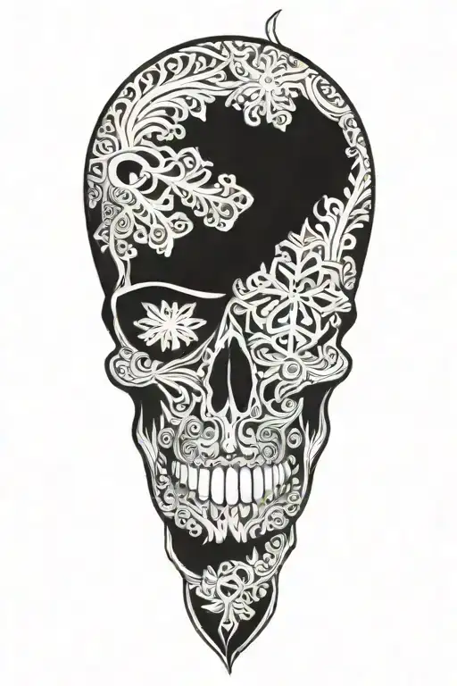 Snowflake Maori Skull