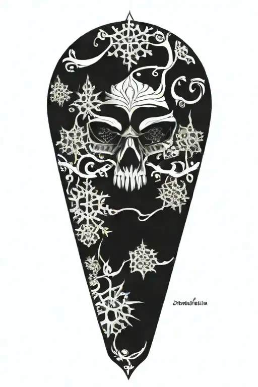 Snowflake Maori Skull
