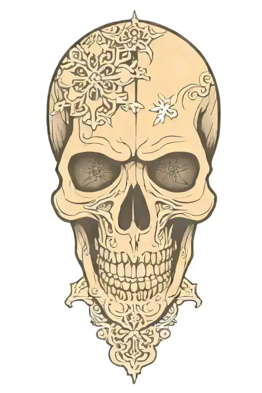 Snowflake Maori Skull