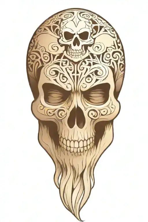 Snowflake Maori Skull