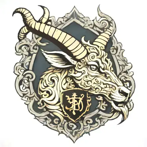 Capricorn And The Coat Of Arms Of Moscow