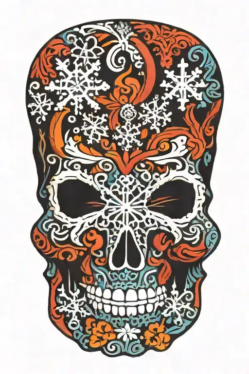 Snowflake Maori Skull