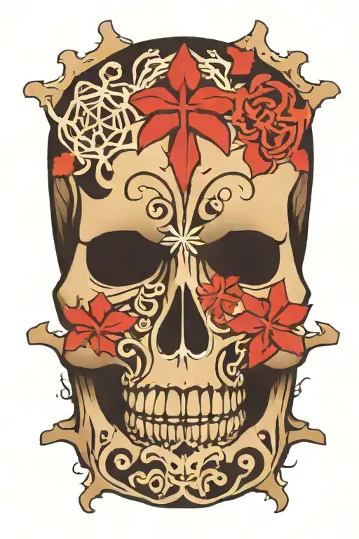 Snowflake Maori Skull