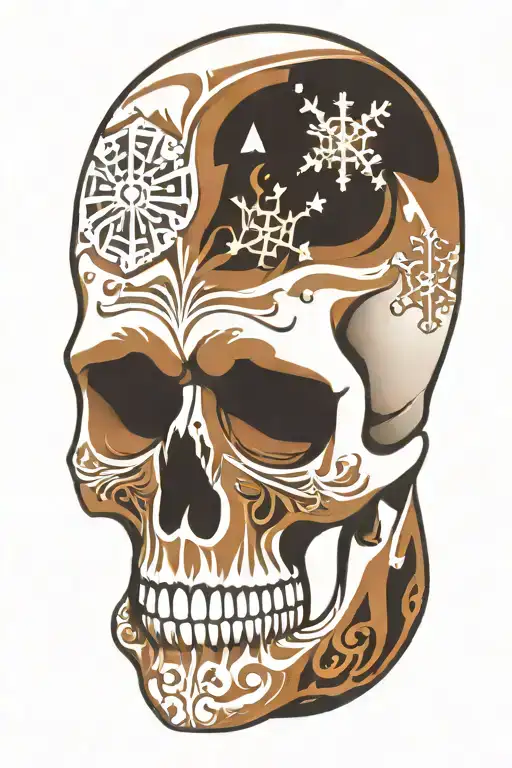 Snowflake Maori Skull