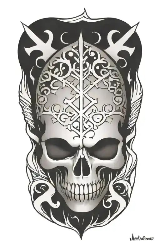 Snowflake Maori Skull
