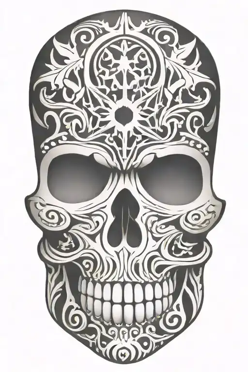 Snowflake Maori Skull