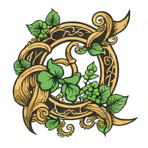 Horse Shoes With Clover Leaf