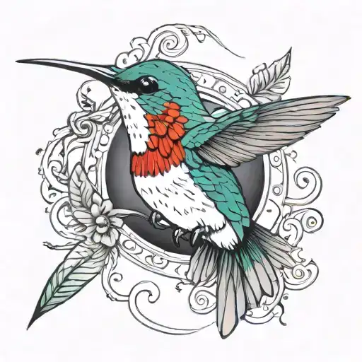 Hummingbird With Tomohawk As Beak