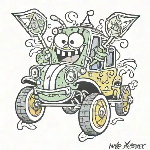 Spongebob Krabby Car
