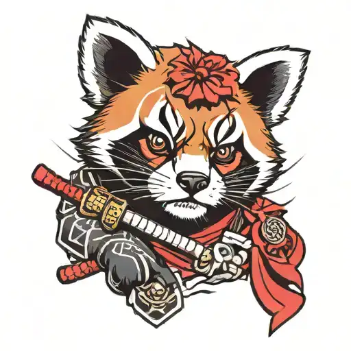 Samurai Red Panda