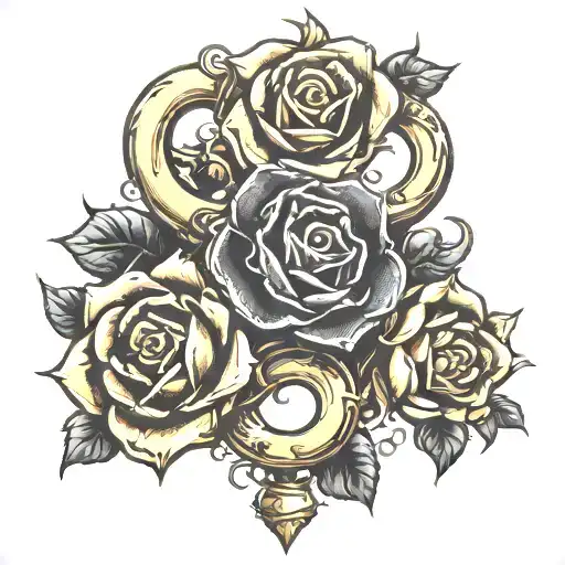 Brass Knuckles And Black Roses Wrapped