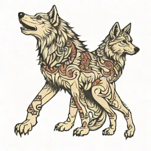 Wolf And Egal Standing